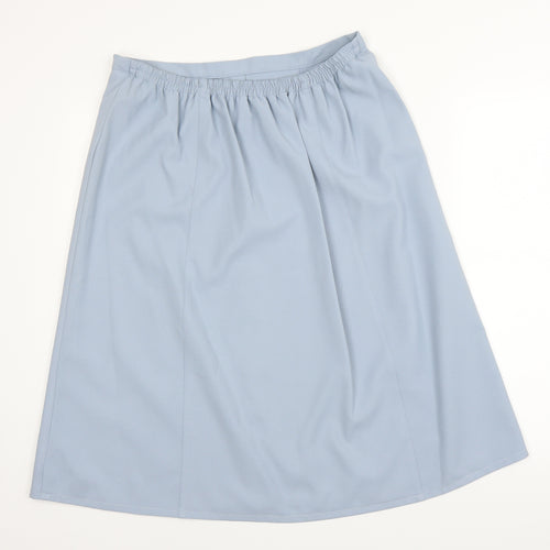 Preworn Womens Blue   A-Line Skirt Size 32 in