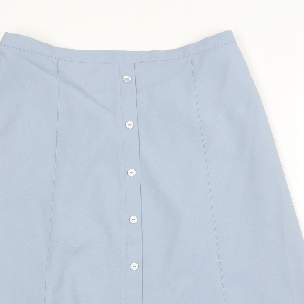 Preworn Womens Blue   A-Line Skirt Size 32 in
