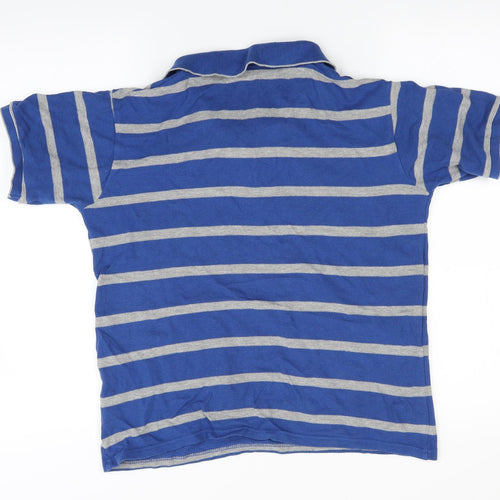 Rebel Boys Blue Striped  Basic Polo Size 12-13 Years