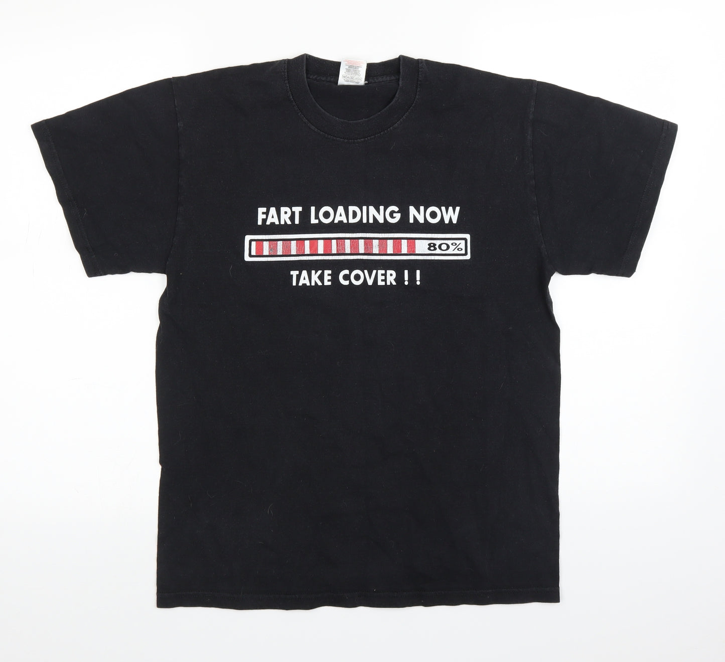 Fruit of the Loom Womens Black   Basic T-Shirt Size M  - humorous