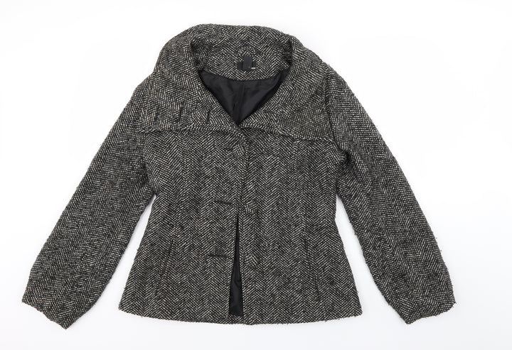H&M Womens Grey Jacket Size 6
