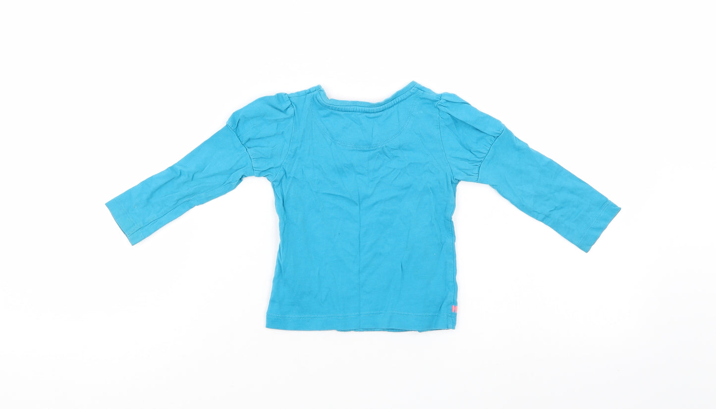 Butterfly Girl  Blue Floral  Basic Casual Size 12-18 Months