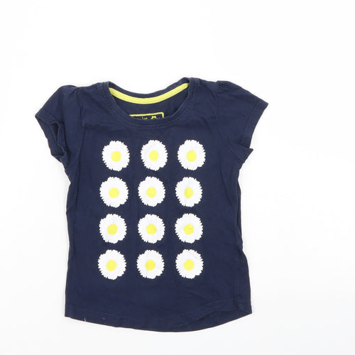Young Dimention Girls Blue   Basic T-Shirt Size 3-4 Years