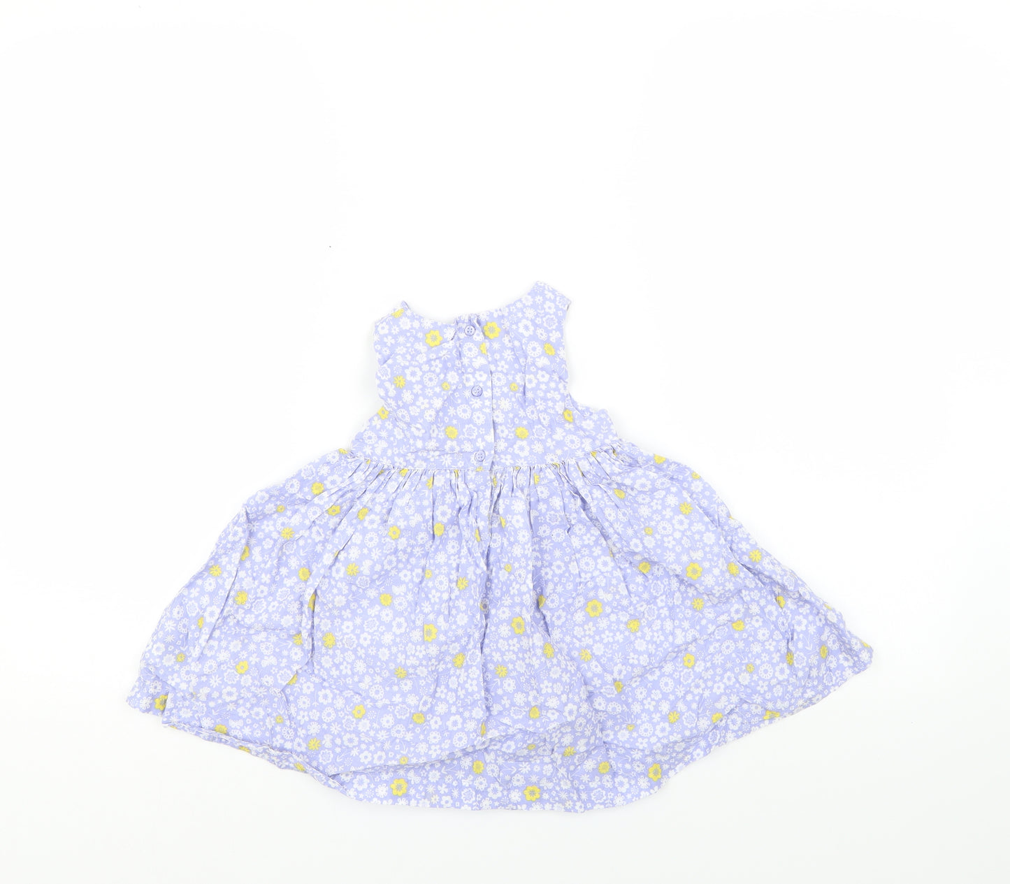 Mothercare Boys Blue Floral  A-Line  Size 12-18 Months