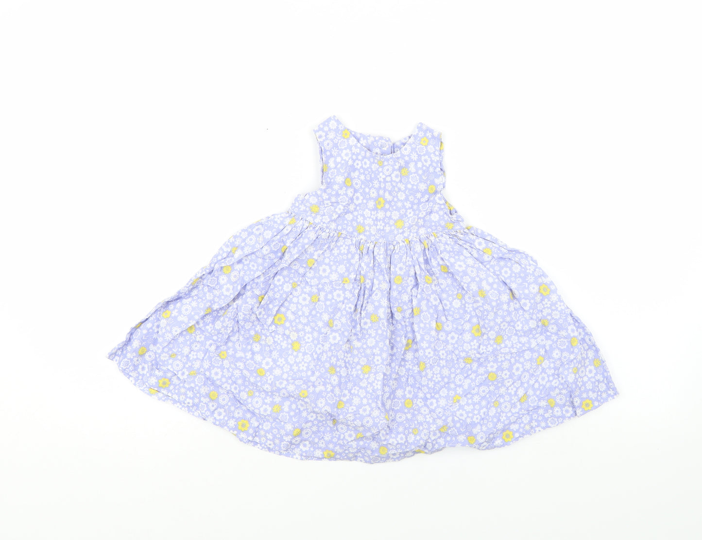 Mothercare Boys Blue Floral  A-Line  Size 12-18 Months