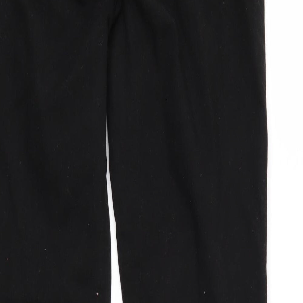 George Womens Black  Denim Straight Jeans Size 14 L29 in
