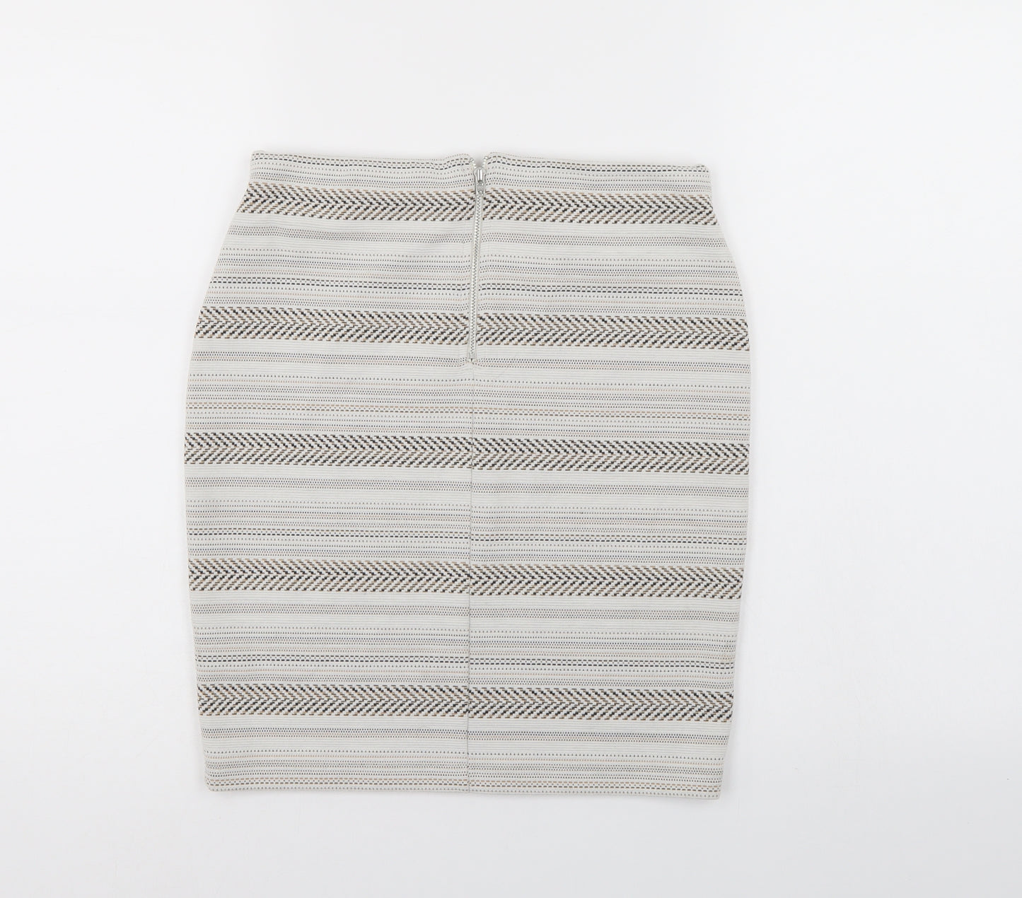 Miss Selfridge Womens Multicoloured Striped  A-Line Skirt Size 10