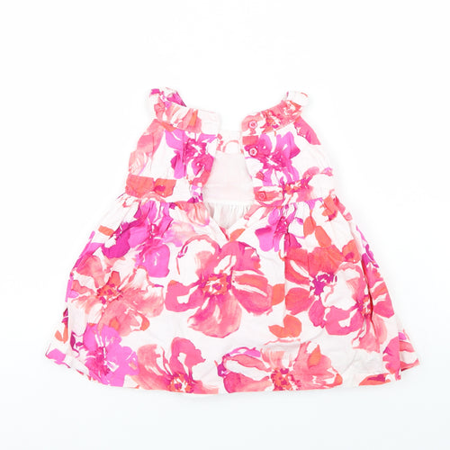 Maggie & Zoe Girls Multicoloured Floral  Tank Dress  Size 12 Months