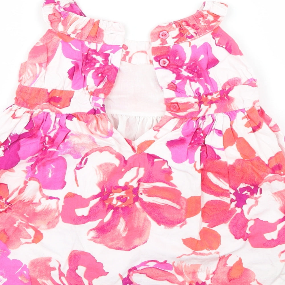 Maggie & Zoe Girls Multicoloured Floral  Tank Dress  Size 12 Months