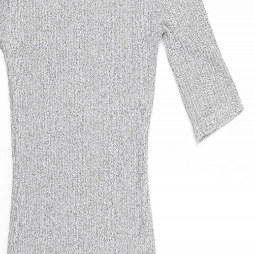 Top Shop Womens Grey   Bodycon  Size 8