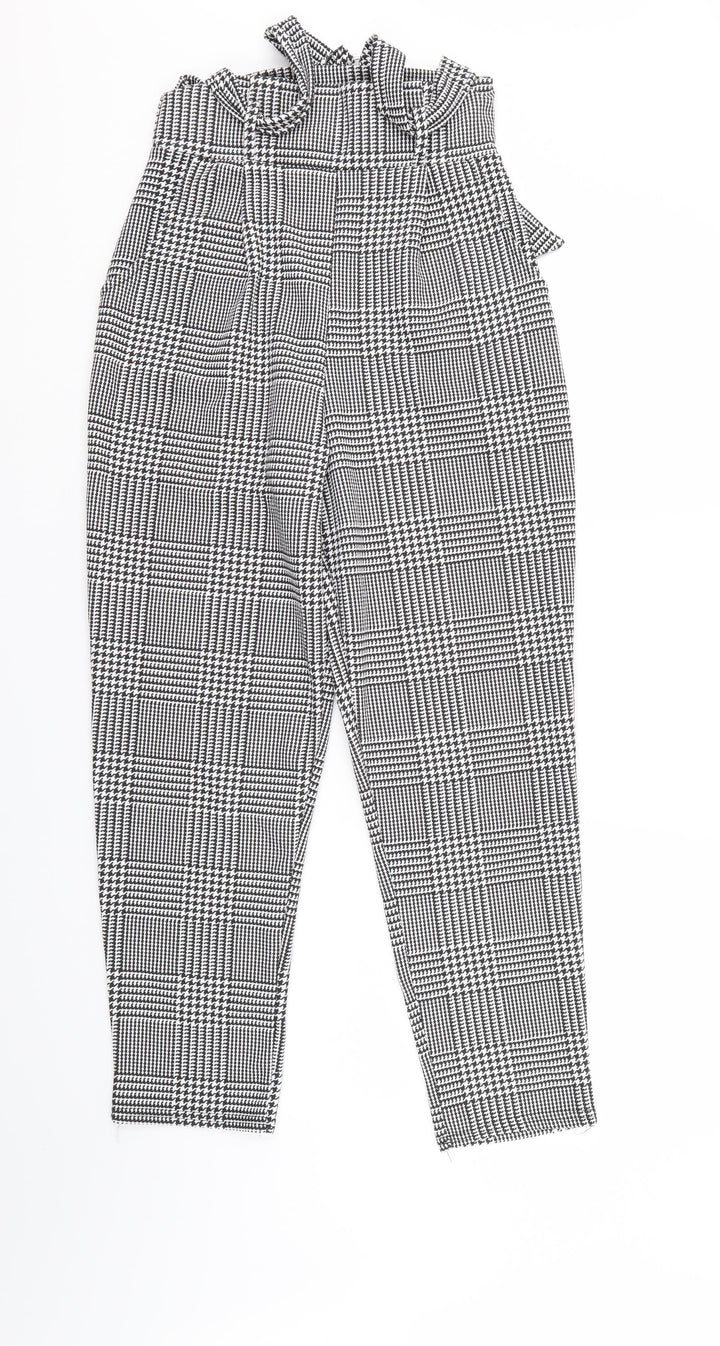 I SAW IT FIRST Womens Black Herringbone  Trousers  Size 10 L27 in