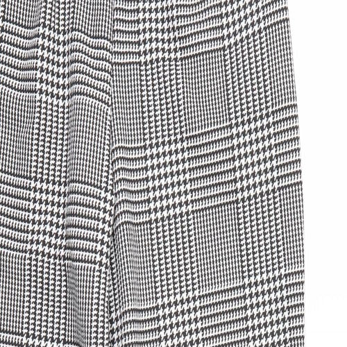 I SAW IT FIRST Womens Black Herringbone  Trousers  Size 10 L27 in