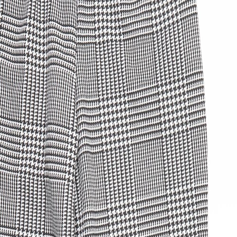 I SAW IT FIRST Womens Black Herringbone  Trousers  Size 10 L27 in