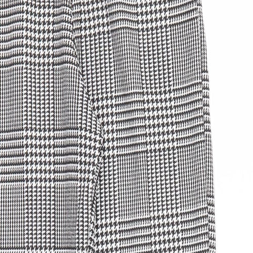 I SAW IT FIRST Womens Black Herringbone  Trousers  Size 10 L27 in