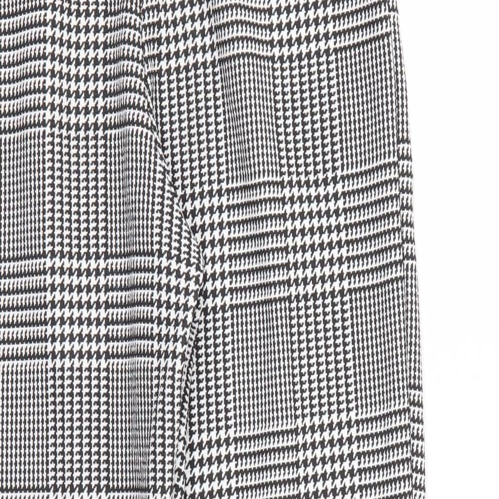 I SAW IT FIRST Womens Black Herringbone  Trousers  Size 10 L27 in