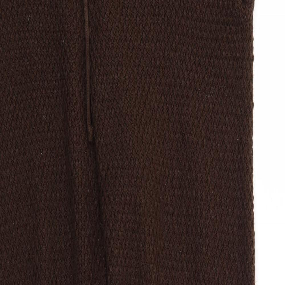 PRETTYLITTLETHING Womens Brown   Sweatpants Trousers Size M L28 in