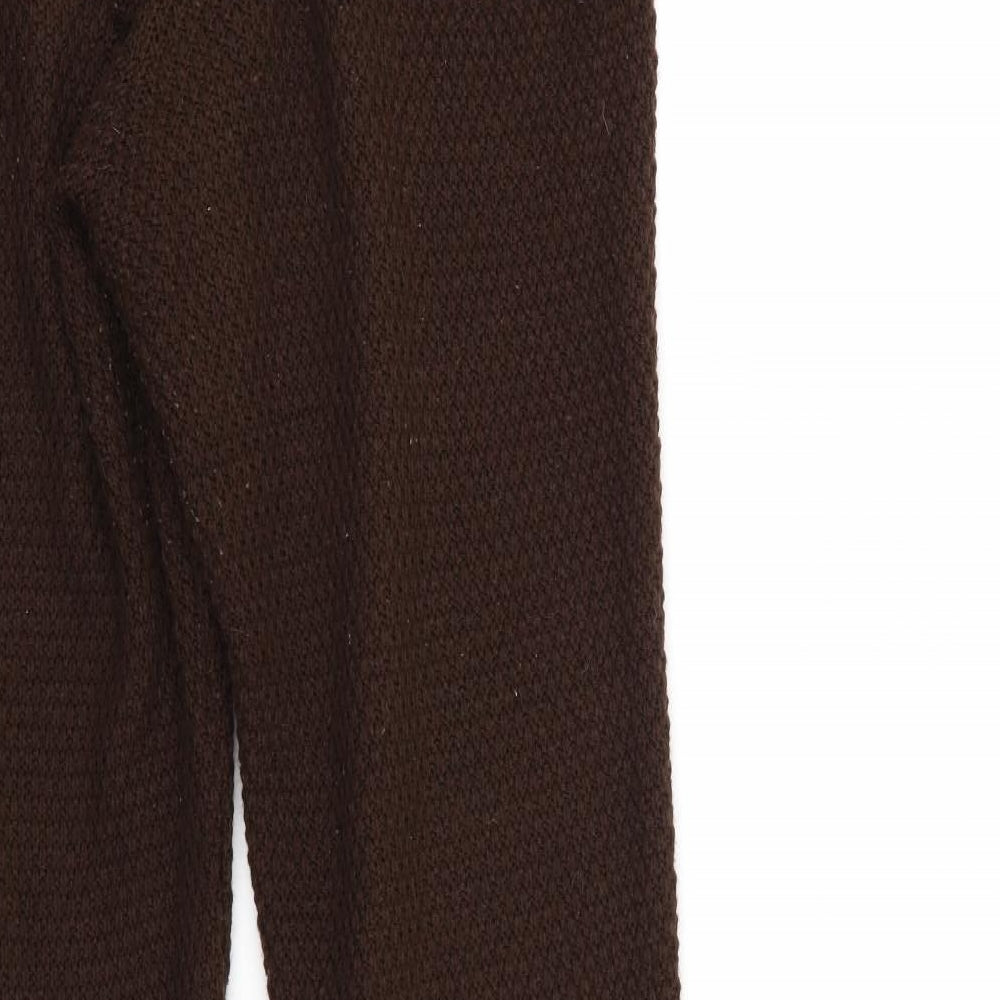 PRETTYLITTLETHING Womens Brown   Sweatpants Trousers Size M L28 in