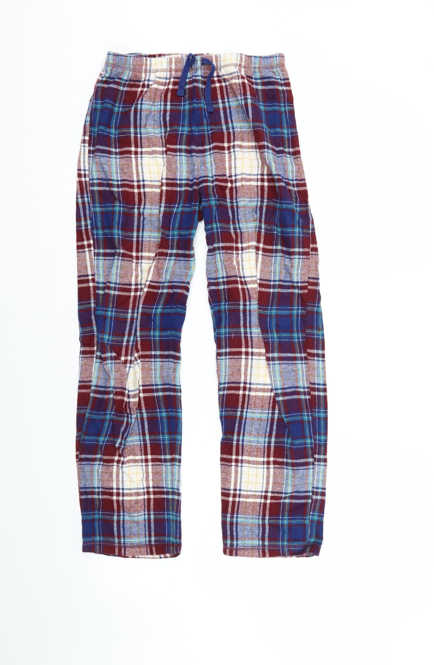 George Boys Multicoloured Check   Pyjama Pants Size 11-12 Years