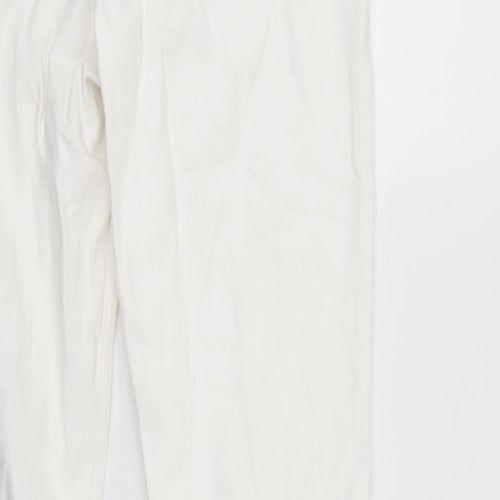 &Denim Womens White  Denim Cropped Jeans Size 32 in L27 in