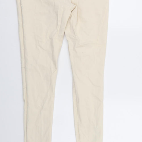 New Look Womens Ivory  Denim Tapered Jeans Size 10 L31 in