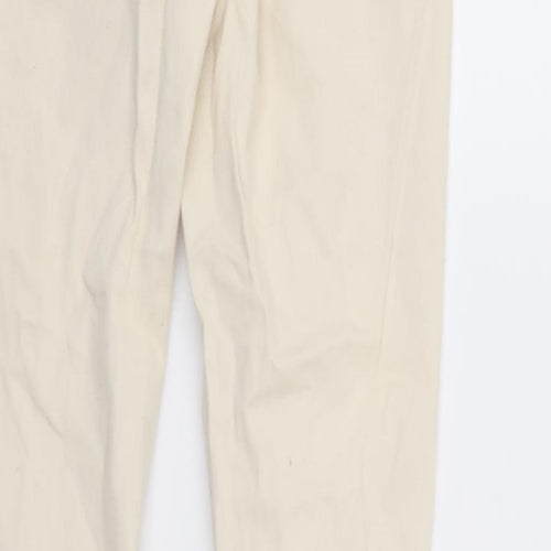 New Look Womens Ivory  Denim Tapered Jeans Size 10 L31 in