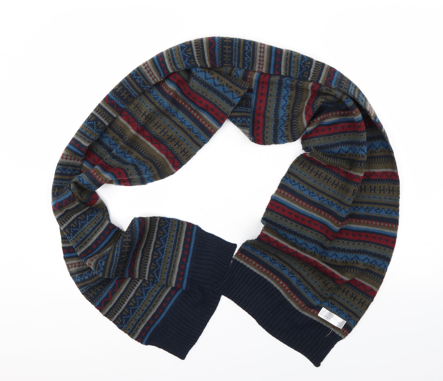 C&A Unisex Multicoloured Geometric  Scarf  One Size