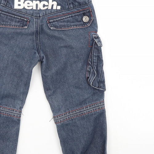 Bench Boys Blue  Damask Straight Jeans Size 5-6 Years
