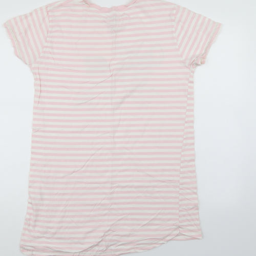 Disney Womens Pink Striped  Top Nightshirt Size 12