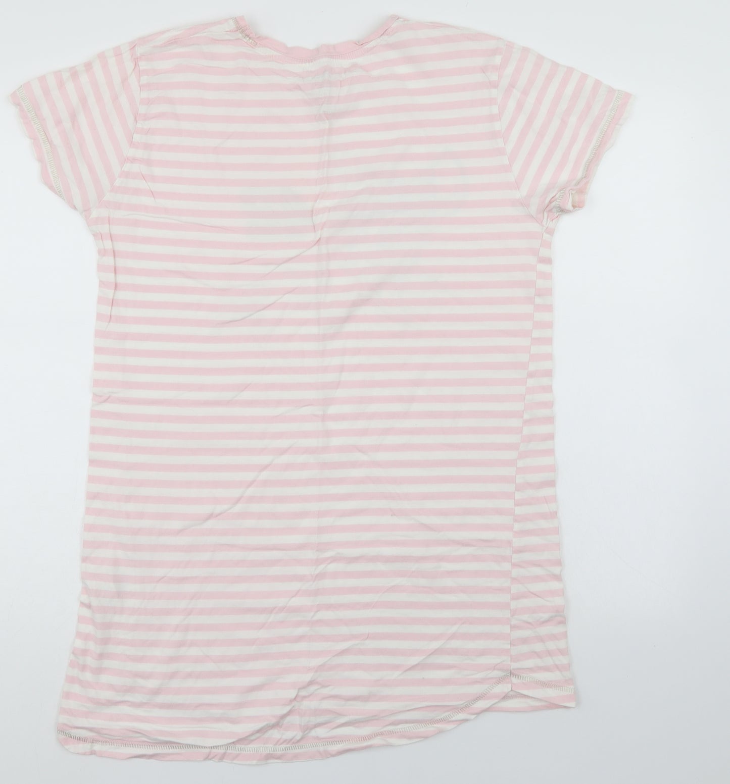 Disney Womens Pink Striped  Top Nightshirt Size 12