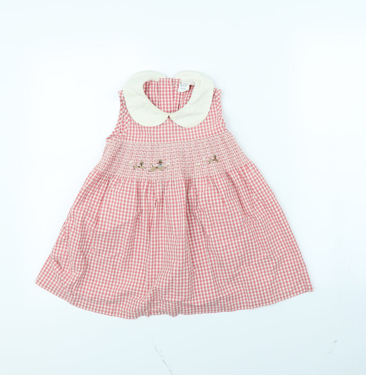 Gap Girls Red Check Fit & Flare Size 3 Years