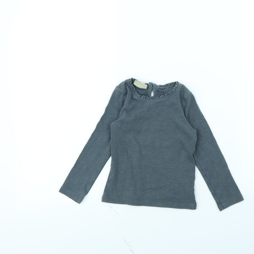 NEXT Girls Grey   Basic T-Shirt Size 2 Years