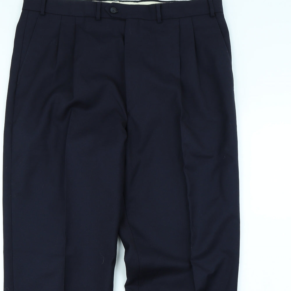 Preworn Mens Blue   Dress Pants Trousers Size 38 in L29 in