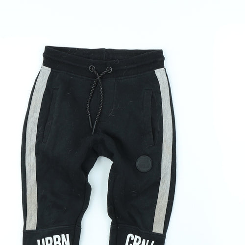 Pep & co Boys Black   Jogger Trousers Size 5 Years