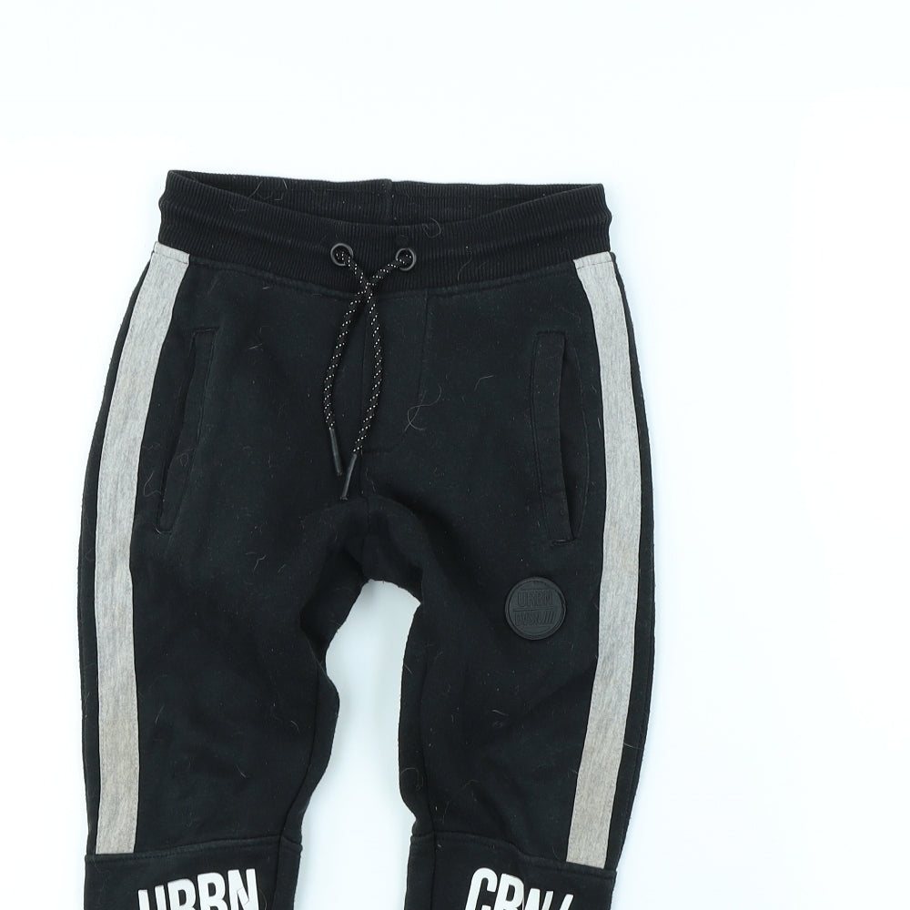 Pep & co Boys Black   Jogger Trousers Size 5 Years
