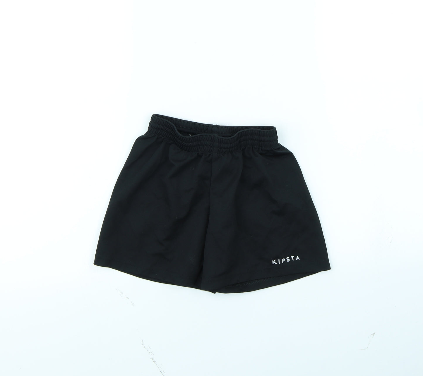 DECATHLON Boys Black   Sweat Shorts Size 6 Years