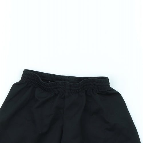 DECATHLON Boys Black   Sweat Shorts Size 6 Years