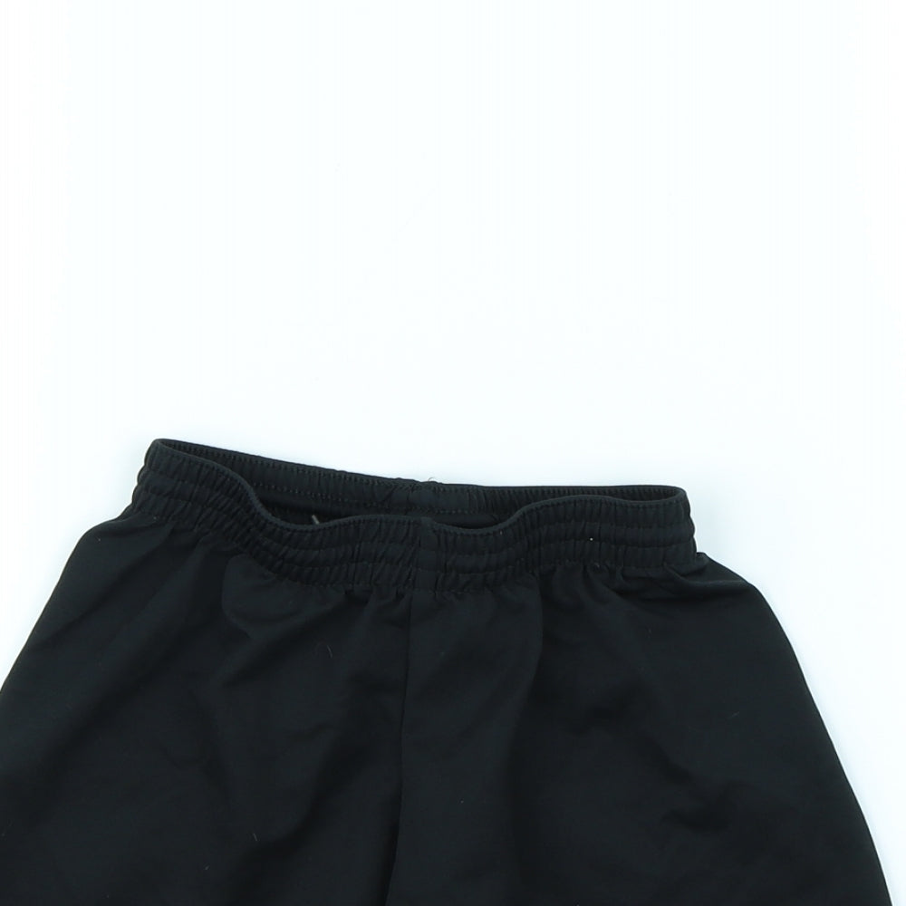 DECATHLON Boys Black   Sweat Shorts Size 6 Years