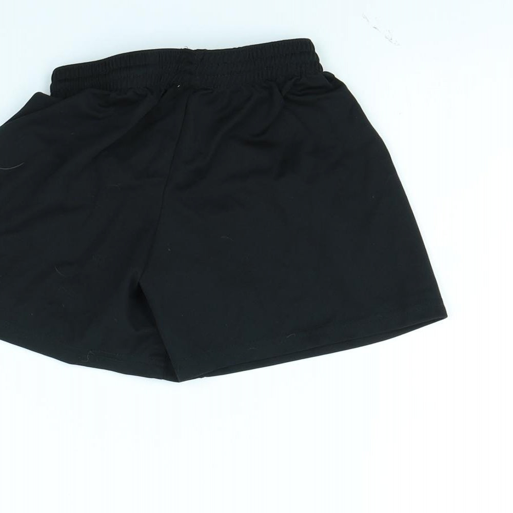 DECATHLON Boys Black   Sweat Shorts Size 6 Years