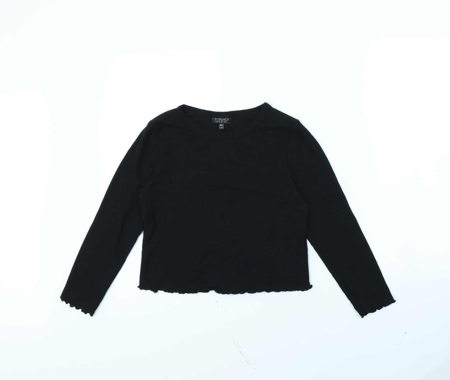 Topshop Womens Black   Basic T-Shirt Size 8