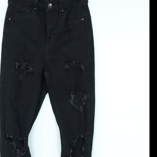 Topshop Womens Black   Skinny Jeans Size 28 in L28 in