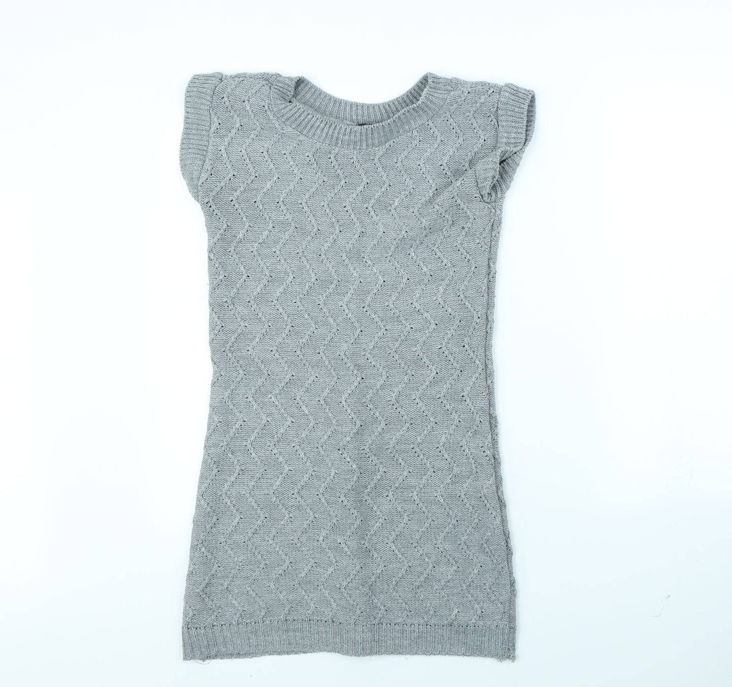 Warehouse Womens Grey   Jumper Dress  Size 10