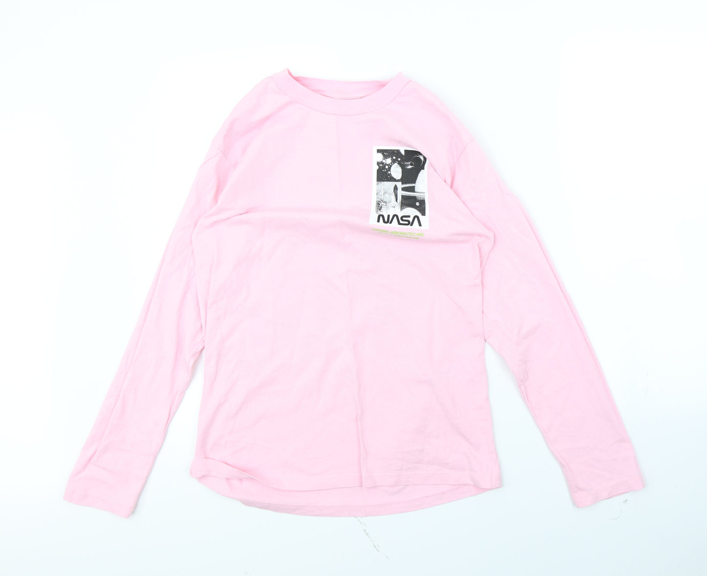 Preworn Mens Pink    T-Shirt Size S  - NASA