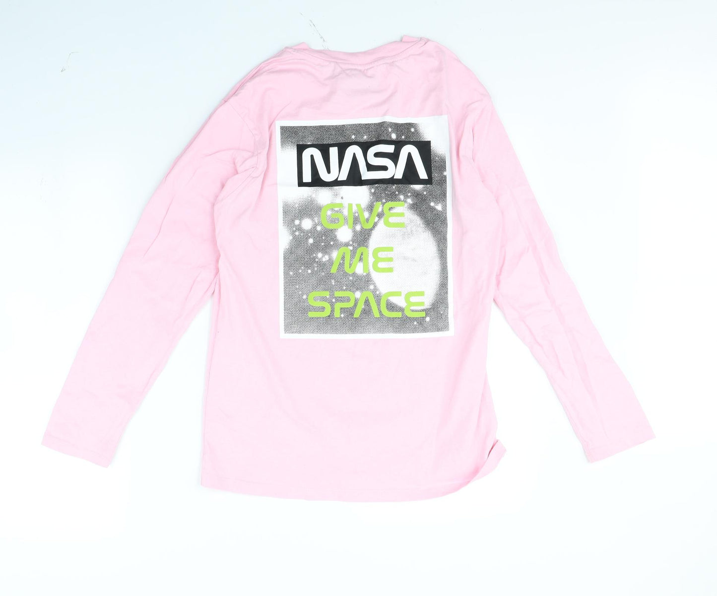 Preworn Mens Pink    T-Shirt Size S  - NASA