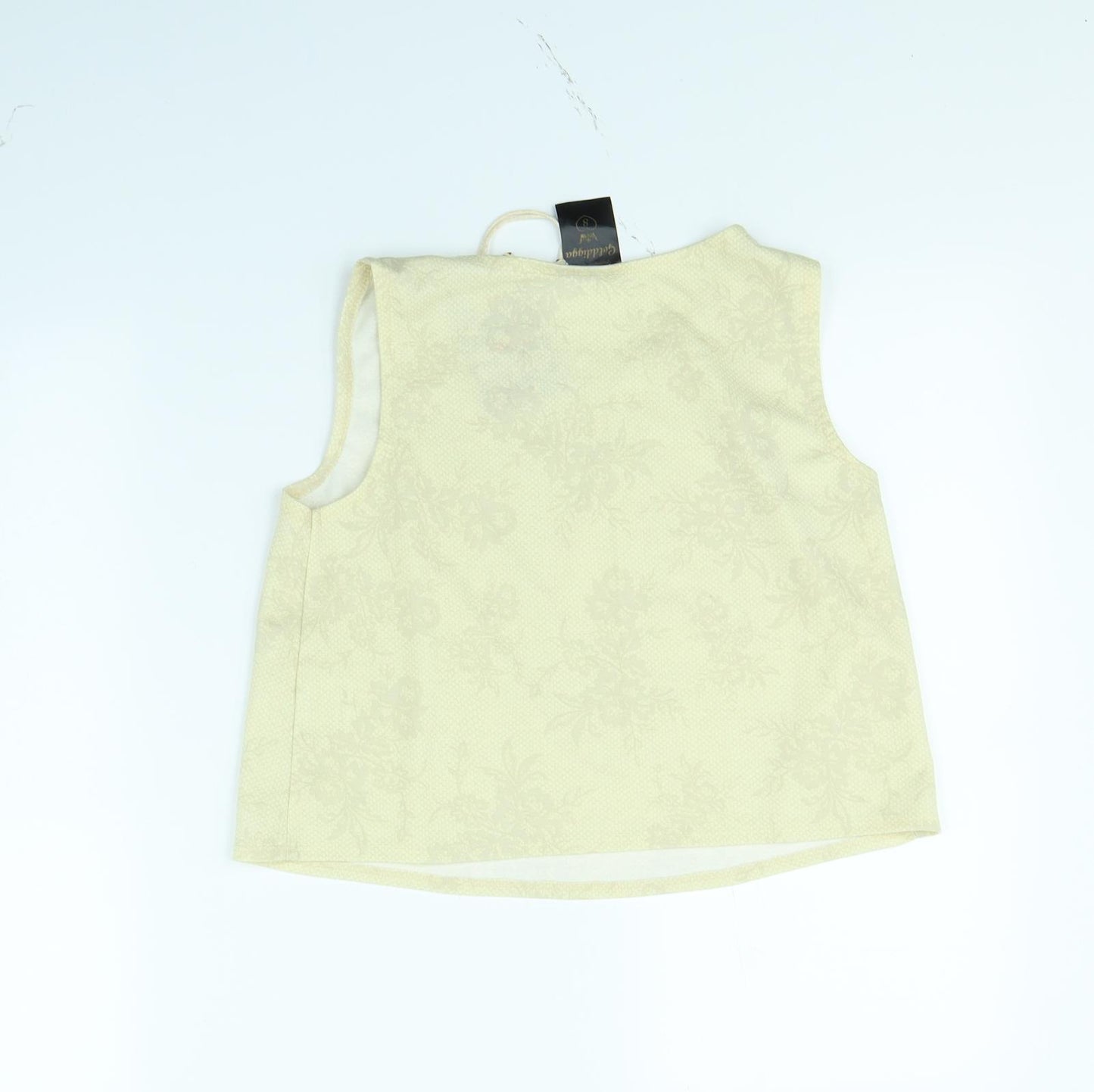 Golddigga Womens Beige   Cropped Tank Size 8