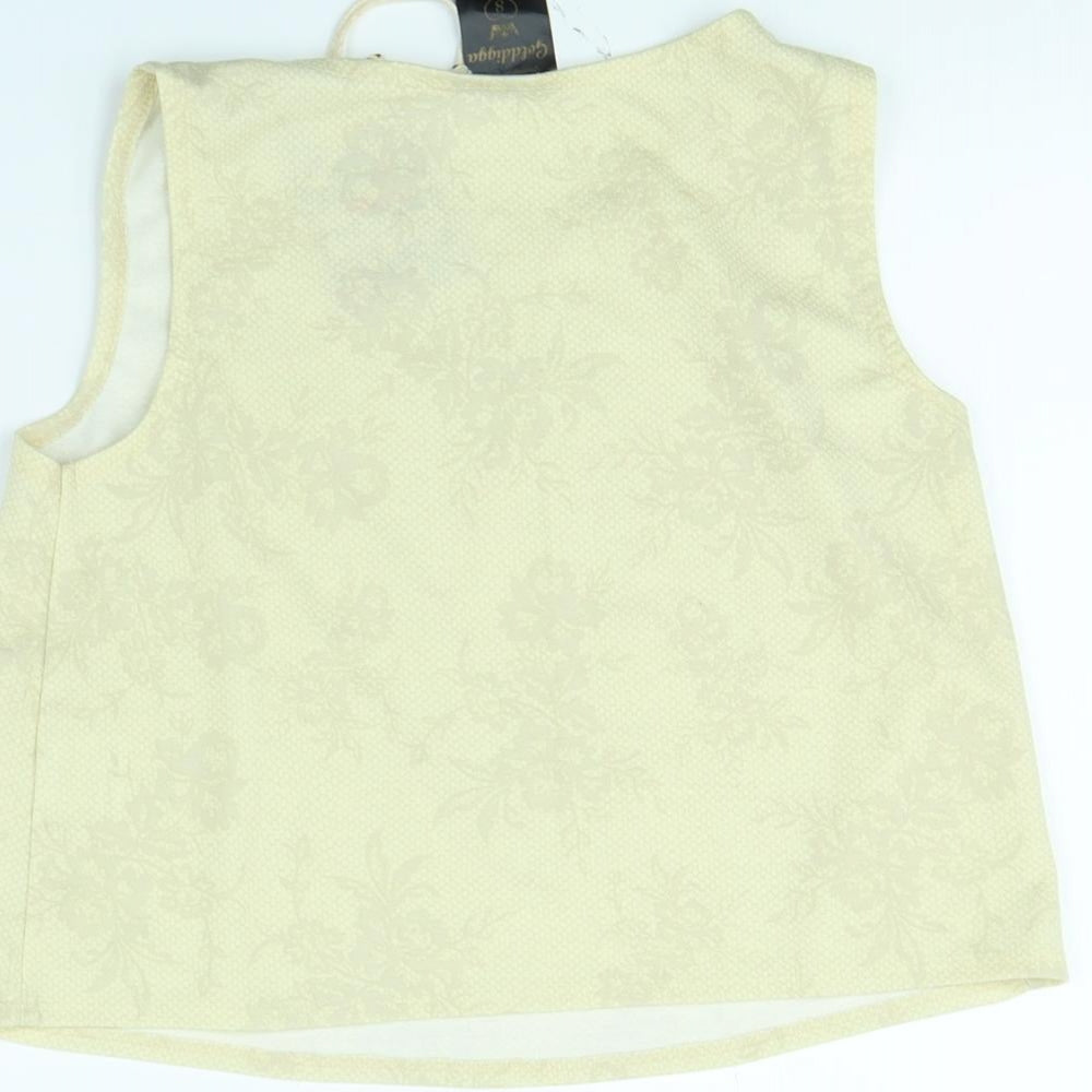 Golddigga Womens Beige   Cropped Tank Size 8