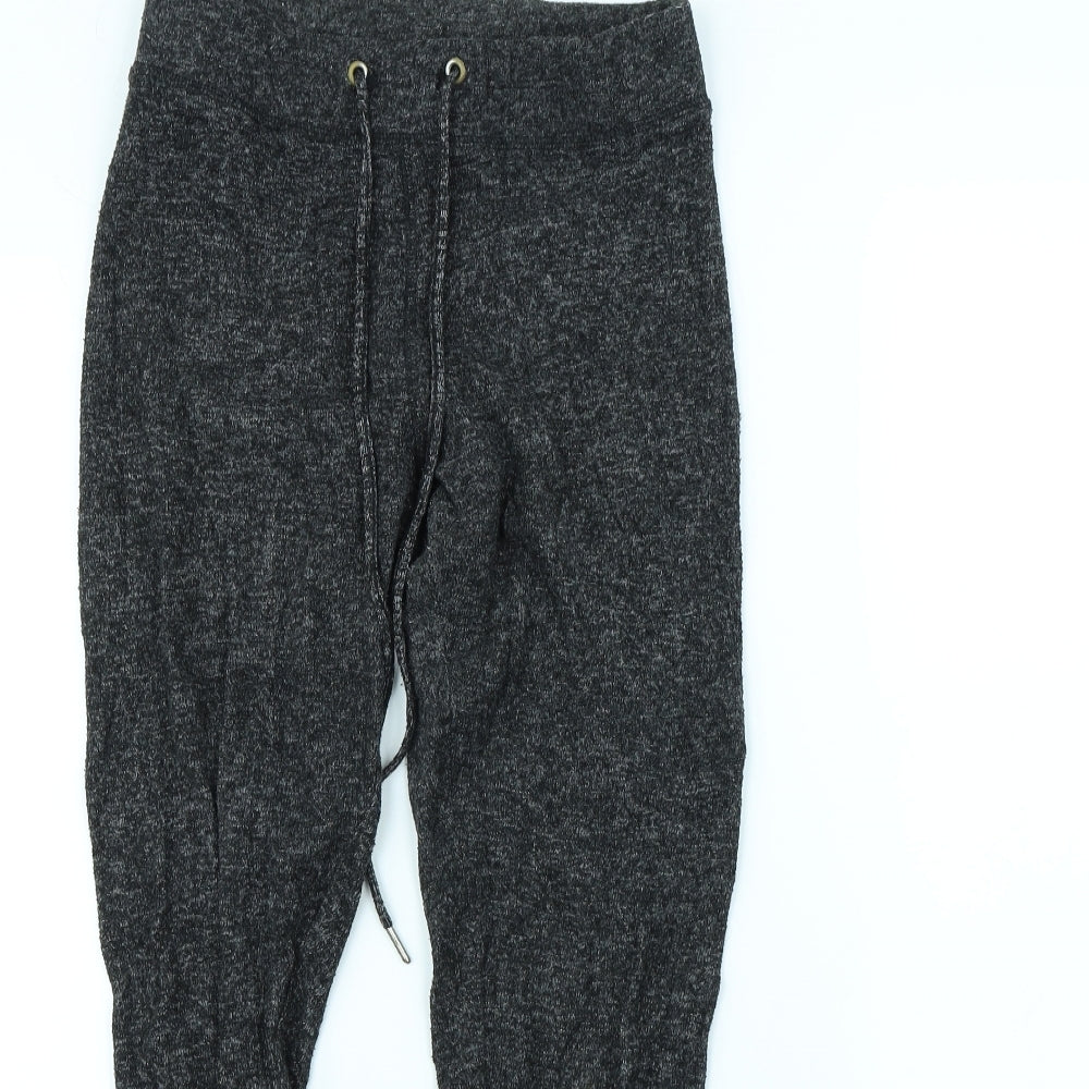 Topshop Womens Grey   Jogger Trousers Size 10 L29 in