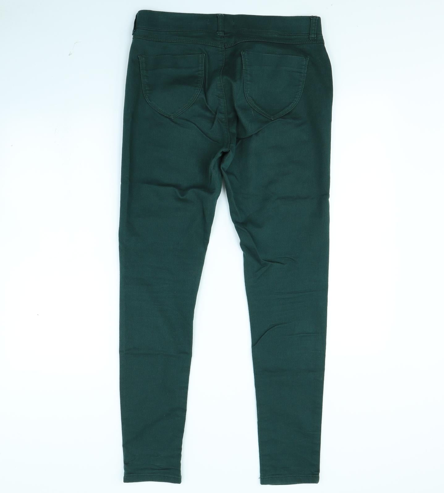 DP Denim Womens Green   Straight Jeans Size 12 L30 in
