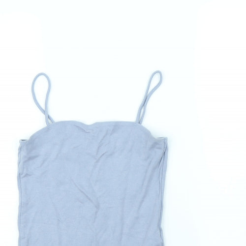 Topshop Womens Blue   Bodysuit One-Piece Size 10