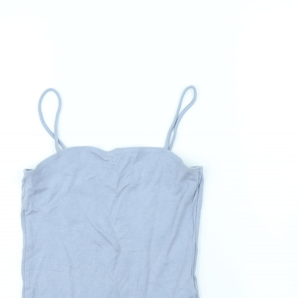 Topshop Womens Blue   Bodysuit One-Piece Size 10