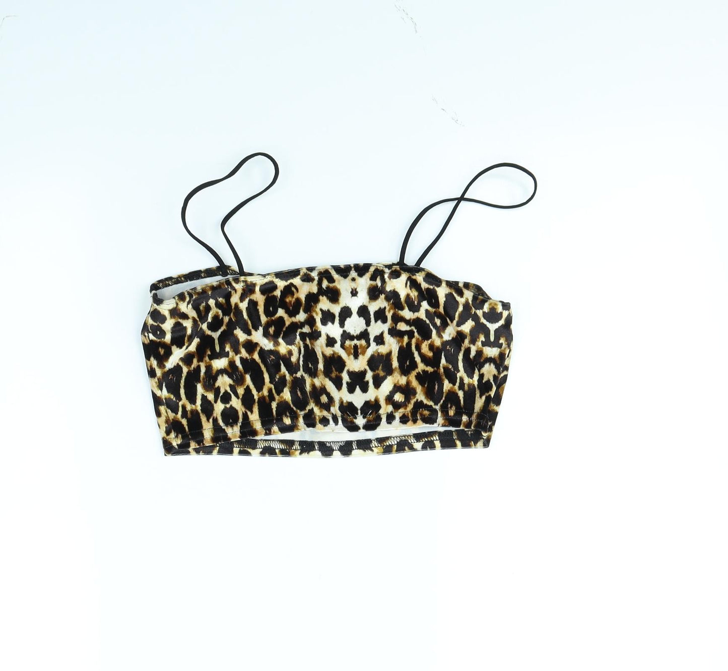 pretty little thing Womens Brown Animal Print  Basic Tank Size 8